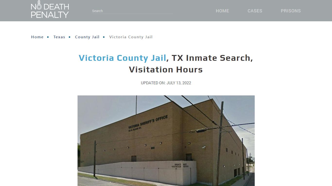 Victoria County Jail, TX Inmate Search, Visitation Hours